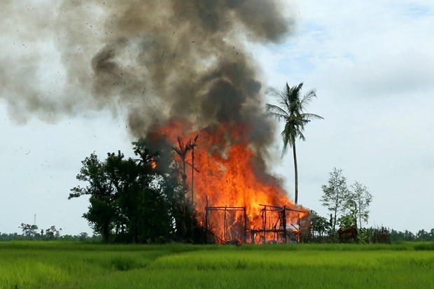 Arakan'da sistematik kundaklamalar uyduyla görüntülendi 3