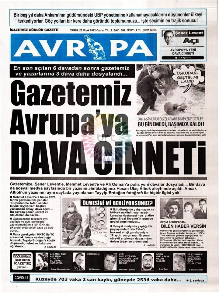 28 Ocak 2022 Gazete Manşetleri 4