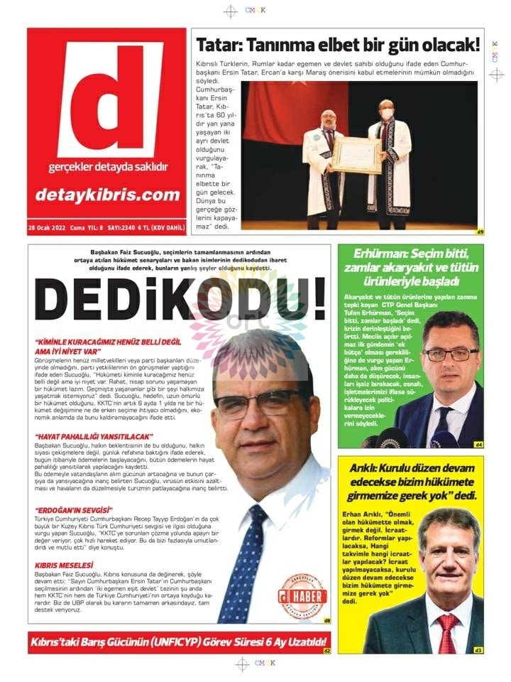 28 Ocak 2022 Gazete Manşetleri 5