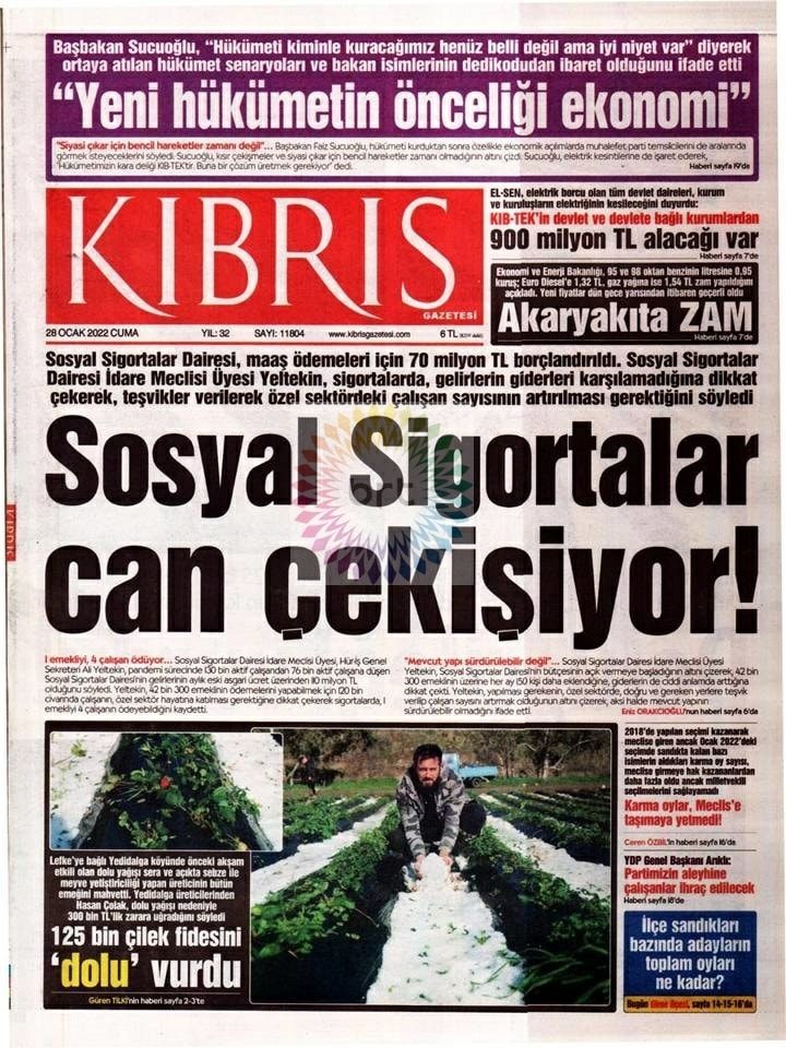 28 Ocak 2022 Gazete Manşetleri 6