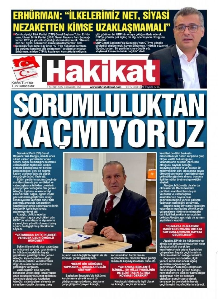 5 Şubat 2022 Gazete Manşetleri 5