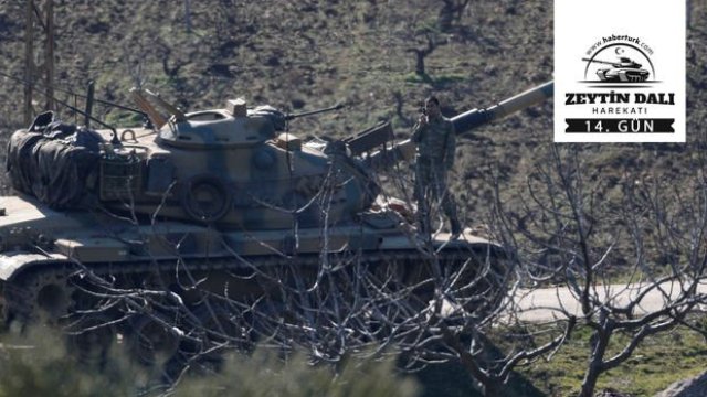 Afrin'e Zeytin Dalı Harekatı'nda 14. gün