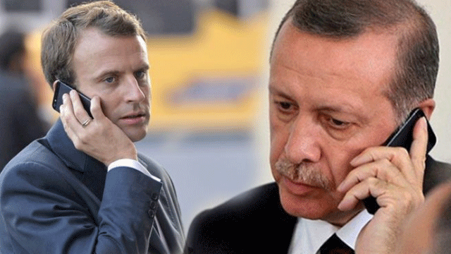 Türkiye Cumhurbaşkanı Erdoğan, Macron ile telefonda görüştü