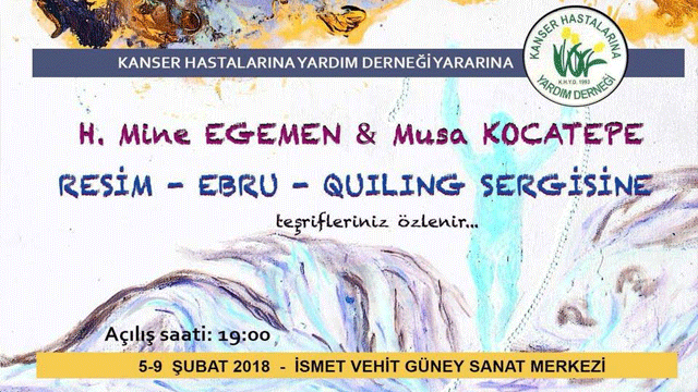 Kanser Hastalarına Yardım Derneği yararına sergi açıldı