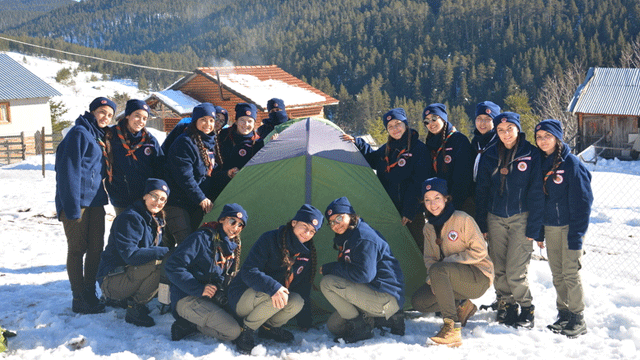 Bolu Aladağ İleri Düzey Kış Kampı’na KKTC’den izciler de katıldı