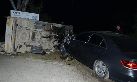 Cengizköy’de feci kaza