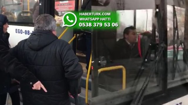 Ankara'da otobüs şoföründen engelli vatandaşa büyük saygısızlık