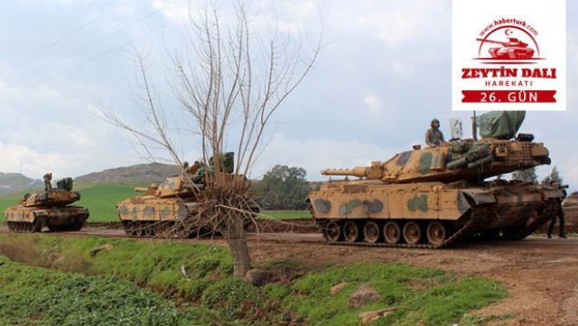 Afrin'e Zeytin Dalı Harekatı'nda 26. gün! Son dakika haberler