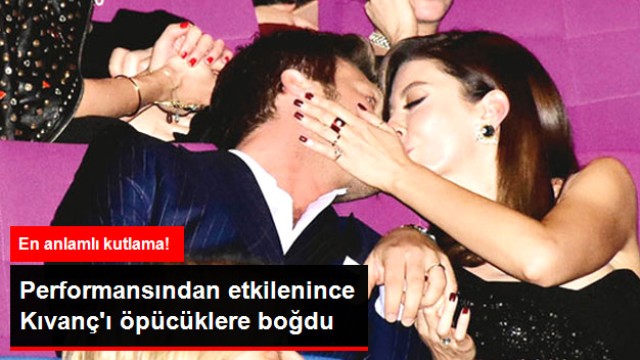 Başak Dizer, Kıvanç Tatlıtuğ'u Öpücüklere Boğdu
