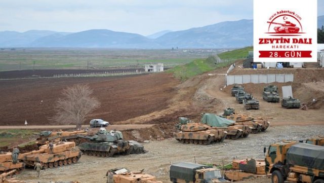 Afrin'e Zeytin Dalı Harekatı'nda 28. gün!