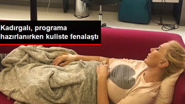 Kuliste Fenalaşan Seda Sayan'a Serum Takıldı