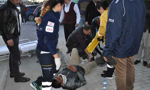 Park yerine dönerken motosiklete çarptı