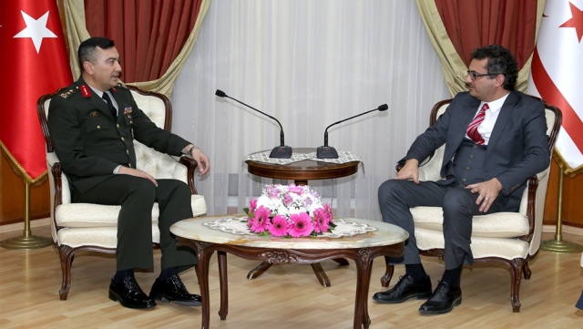 Başbakan Erhürman, KTBK Komutanı Tümgeneral Yıldırım’ı kabul etti