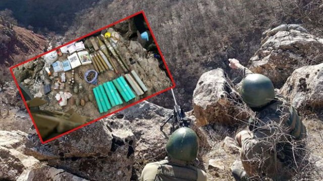 Van'da terör operasyonu: Çok sayıda mühimmat ele geçirildi