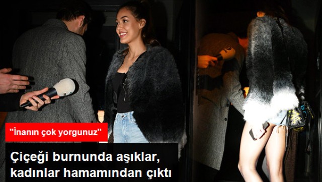 Dilan Çiçek Deniz ile Sevgilisi Furkan Andıç, Hamamın Kadınlar Bölümünden Çıktı