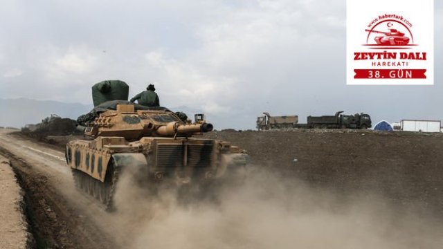 Afrin'e Zeytin Dalı Harekatı'nda 38. gün!