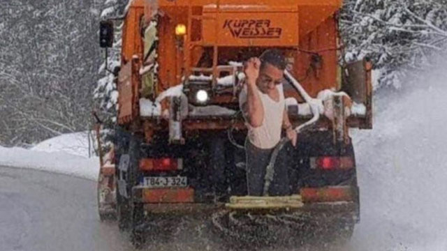 Kar yağdı, sosyal medya Nusret’le coştu