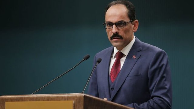 Cumhurbaşkanlığı Sözcüsü İbrahim Kalın konuşuyor