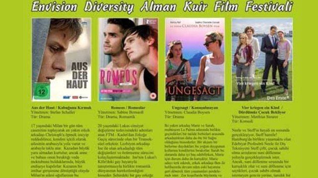 Alman Kuir Film Festivali Cuma günü başlıyor