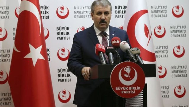 BBP lideri Destici'den 'seçim ittifakı' açıklaması
