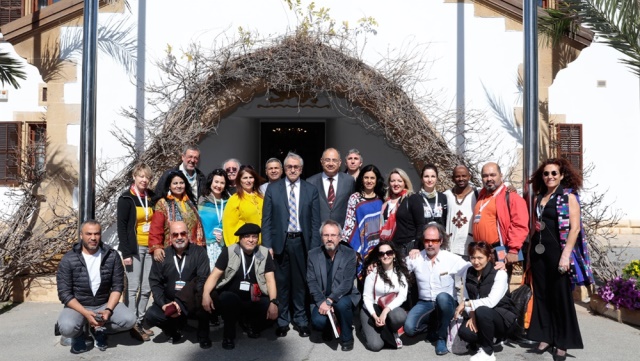 Cumhurbaşkanı Akıncı, Gazimağusa 2. Uluslararasi Sanat Festivali’ne katılmak için KKTC’ye gelenleri kabul etti