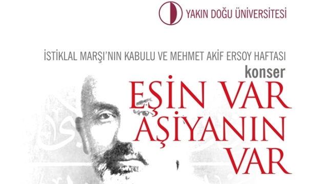 İstiklal Marşı’nın Kabulu ve Mehmet Akif Ersoy Haftası çeşitli etkinliklerle YDÜ’de kutlanacak