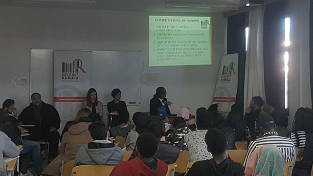 YDÜ İktisadi ve İdari Bilimler Fakültesi Ekonomi Bölümü, KKTC Rekabet Kurulunu ağırladı