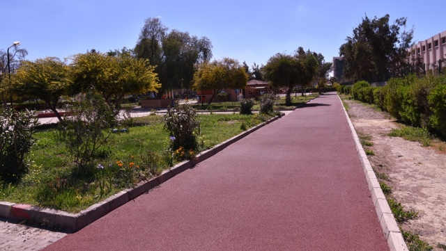 LTB Ortaköy ve Taşkınköy’deki Parkların yürüyüş yollarını yenilendi