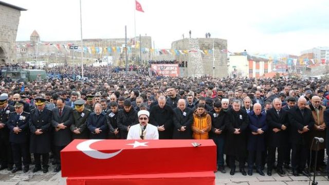 Afrin şehidi Muhammed Kır, son yolculuğuna uğurlandı