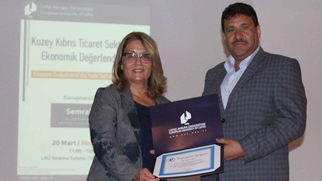 “Kuzey Kıbrıs Ticaret Sektörünün Ekonomik Değerlendirmesi” LAÜ’de Erel tarafından ele alındı