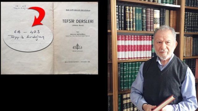 Cumhurbaşkanı Erdoğan'ın kitabını 45 yıl sonra buldu