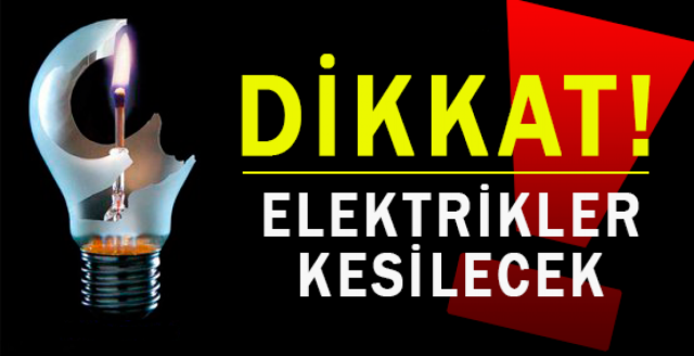 Gülseren'de elektrik kesintisi yapılacak