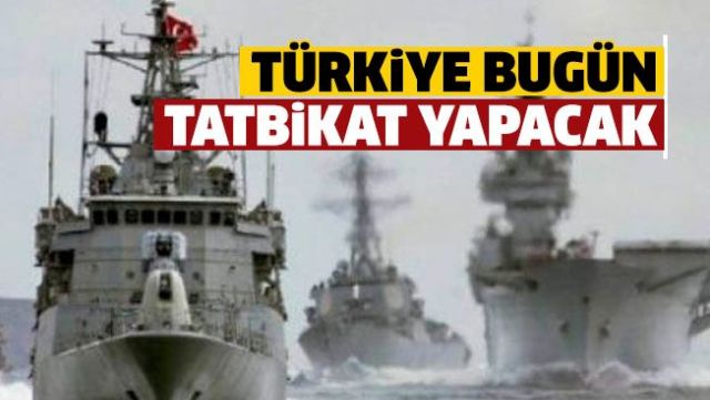 Ada çevresinde eşzamanlı hava-deniz tatbikatları