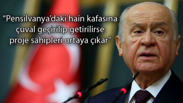 MHP Genel Başkanı Devlet Bahçeli'den açıklamalar