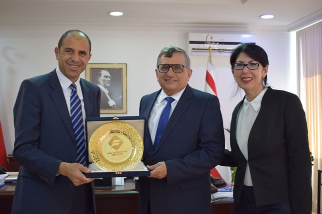 Uluslararası Final Üniversitesinin Dış Temasları Bakan Özersay’a aktarıldı