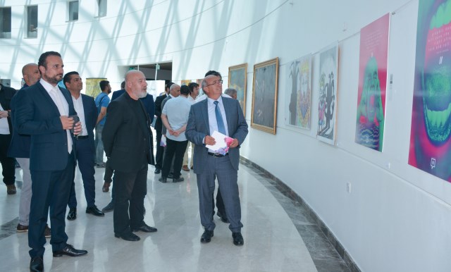 Güzel Sanatlar Öğretim Elemanları Sergisi YDÜ Hastanesi’nde açıldı…
