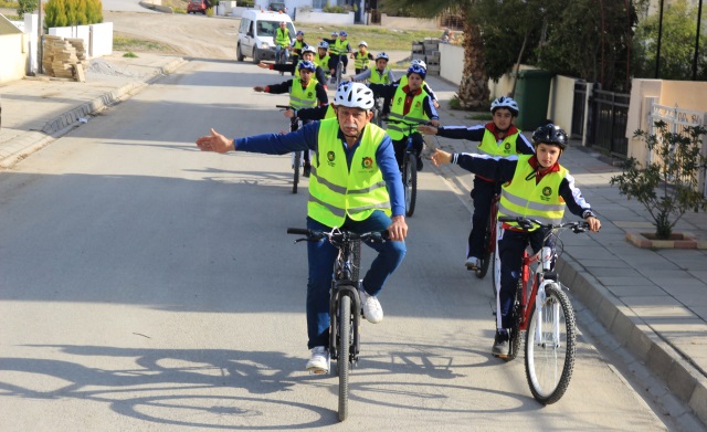 Gönyeli’de bisikletlerle Güvenli Sürüş zamanı