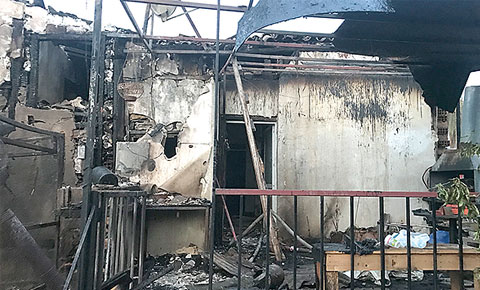 Surlariçinde korkutan yangın