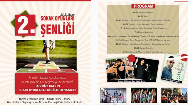 Sütlüce’de Cumartesi günü “2. Sokak Oyunları Şenliği” var