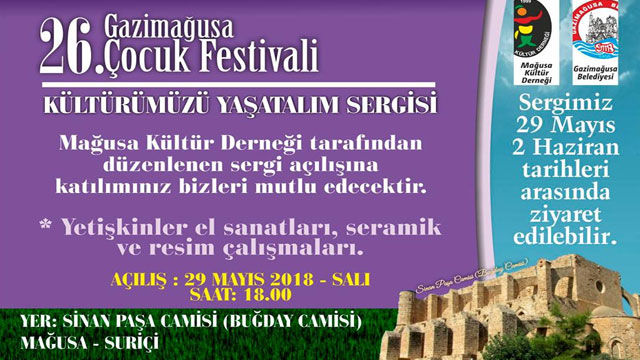 Gazimağusa’da “Kültürümüzü Yaşatalım” sergisi açılıyor