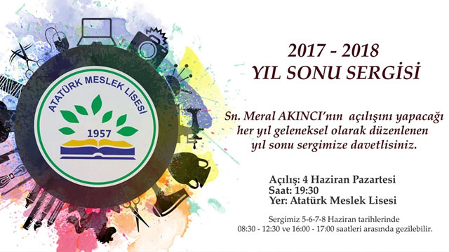 Atatürk Meslek Lisesi’nin Yıl Sonu Sergisi yarın açılacak