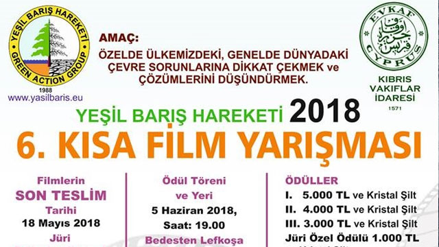 Yeşil barış hareketi 6. Kısa film yarışması ödülleri sahiplerini buluyor