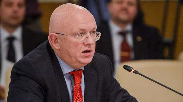 Nebenzia: “Siyasi düzeyde birşeyler olmadan gelişme beklemiyorum”