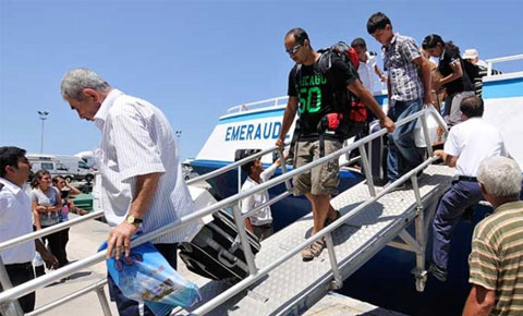 Gelen çok, turist yok