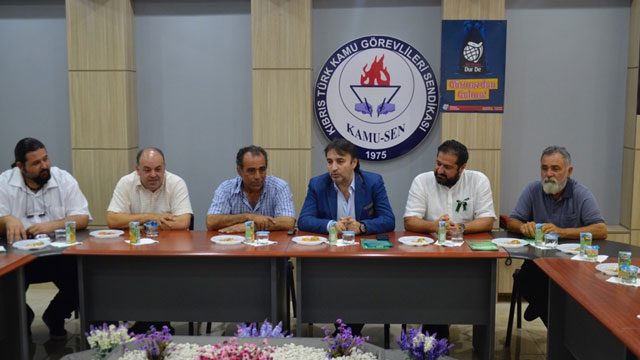 CTP Lefkoşa meclis adayları Kamu-Sen’i ziyaret etti