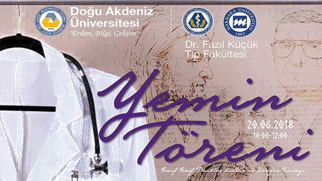 DAÜ Dr. Fazıl Küçük Tıp Fakültesi “1. Dönem Mezunları Hekimlik Andı Töreni” düzenliyor