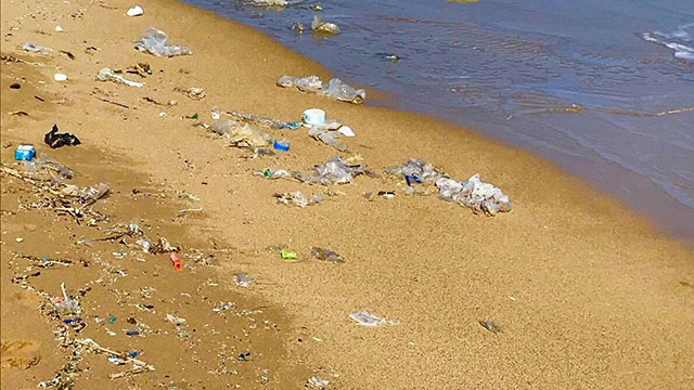 Altınkum Sahili çöplüğe döndü