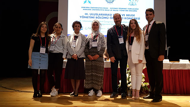 YDÜ Ankara’daki III. Uluslararası Bilgi ve Belge Yönetimi Bölümü Öğrenci Kongresi’ne katıldı…