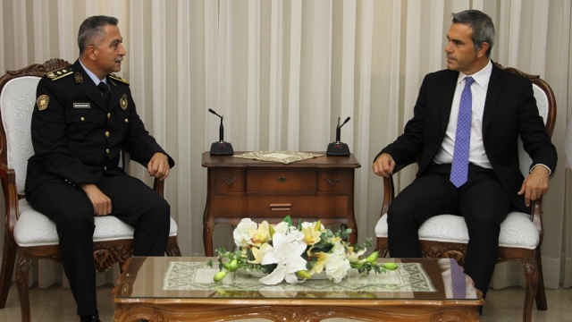 Meclis Başkanı Uluçay, Polis Genel Müdürü Manavoğlu’nu kabul etti