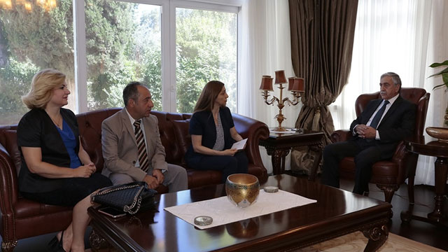 Akıncı, YÖDAK heyetini kabul etti